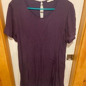 Lush Plum short sleeve dress
